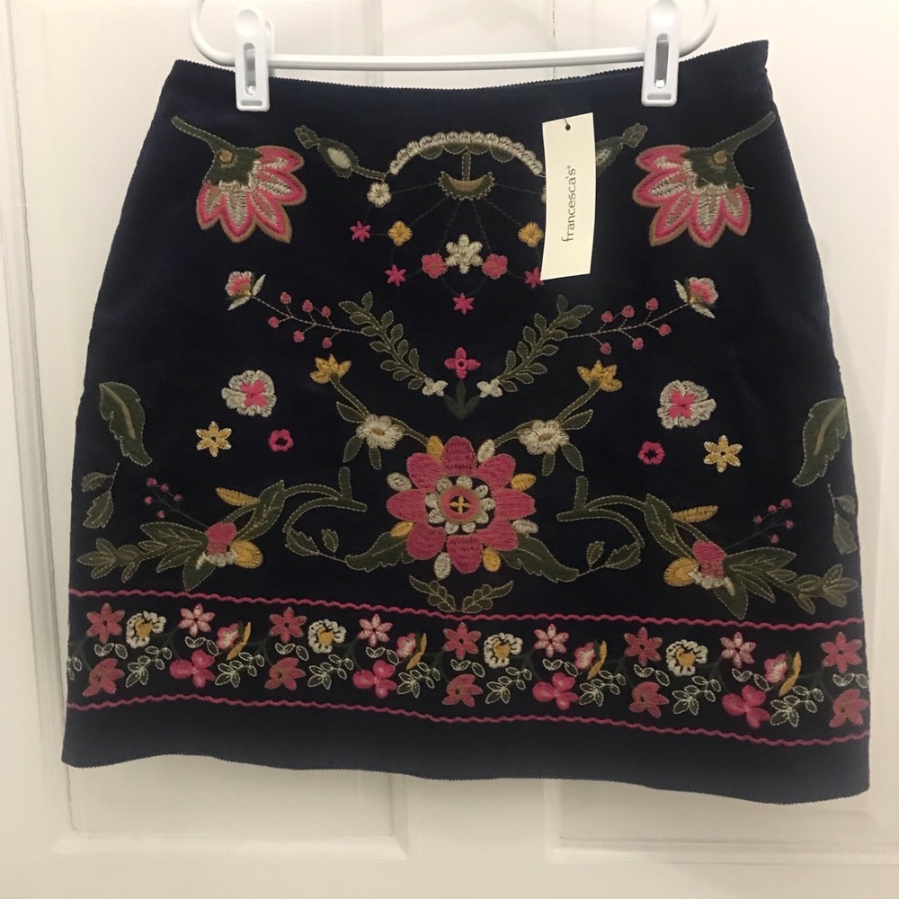 NWT Francesca’s Harper Heritage Corduroy Embroider - Picture 5 of 11
